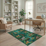 Jungle Big Cats Area Rug