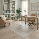 Beige Geometric Frame Border Area Rug