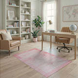 Pink Blush Pink Heritage Tribal Area Rug