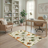 Dinosaur Friends Kids Washable Area Rug