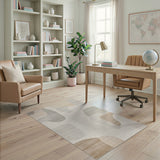 Abstract Area Beige and Neutral Abstract Beige Neutral Organic Shapes Area Rug