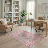 Heritage Tribal Pink Blush Pink Heritage Tribal Area Rug