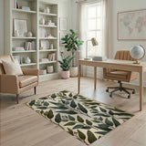 Eucalyptus Leaf Bud Green Area Rug