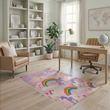 Magical Unicorn Rainbow Kids Rug