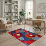 Vibrant Multi-Color Geometric No. 5 Area Rug