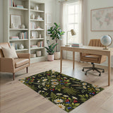 Daisy Berry Bouquet Floral Area Rug