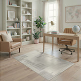 Modern Abstract Grey Block Geometric Area Rug