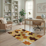 Bold Wavy Multi-Color Geometric Area Rug