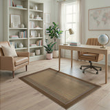 Beige Tan Heritage Tribal Area Rug
