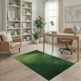 Lush Green Abstract Textured Area Rug