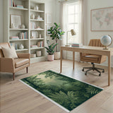 Moonlit Fern Forest Area Rug