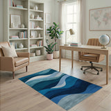 Blue Wave Coastal No. 3 Area Rug
