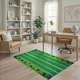 Pixel Roadside Green Highway Rug