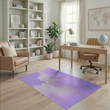 Abstract Area Purple Purple Wavy Abstract Area Rug