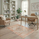 Distressed Vintage Orange Area Rug