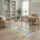 Geometric Modern Vibrant Multi-Color Geometric Dot Area Rug