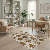 Vintage Lampshade Swirl Pattern Area Rug