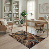 Layered Canyon River Southwestern Rug