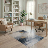 Geometric Modern Grey Modern Geometric Abstract Grey Area Rug
