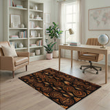 Southwestern Tribal Hourglass Feather Area Rug