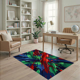 Explosive Multi-Color Paint Splash Abstract Rug