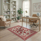Ornate Red Persian Medallion Rug