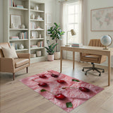 Cherry Delight Pink Shag Fruit Rug