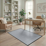 Geometric Modern Black White Dotted Geometric Area Rug