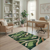 Aerial Golf Course Greens Area Rug