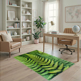 Lush Fern Green Area Rug