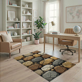 Rustic Stone Wall Area Rug