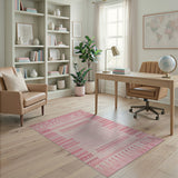 Pink Heritage Tribal Geometric Heritage Tribal Area Rug