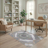 Pastel Mandala Boho Chic Area Rug
