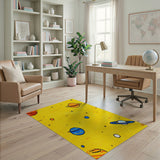 Cartoon Solar System Planets Area Rug