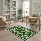 Emerald Shamrock Interlock Area Rug