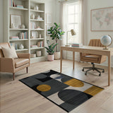 Multi-color and Patterns Abstract Geometric Modern Area Rug