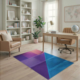 Vibrant Multi-Color Geometric Patchwork Rug