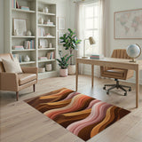 Wavy Desert Dunes Area Rug