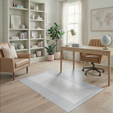 Graph Paper Grid Grey Area Rug