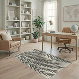 Ethereal Grey Weeping Willow Branch Rug
