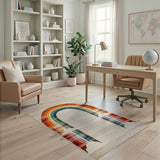 Rainbow Arch Multi-Color Area Rug