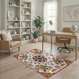 Traditional Persian Multi-color and Patterns Vibrant Multi-Color Traditional Persian Area