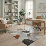 Abstract Area Abstract Organic Neutral Area Rug