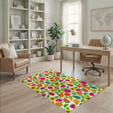 Vibrant Floral Beetle Area Rug