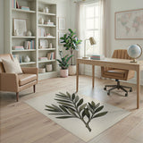 Olive Branch Leaf Area Rug
