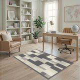 Modern Geometric Grey No. 5 Area Rug