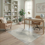Tonal Grey Abstract Area Rug