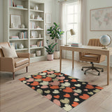 Distressed Multi-Color Hearts Area Rug