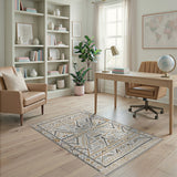 Southwestern Geometric Beige Southwestern Geometric Area Rug