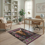 Highland Cow Southwestern Area Rug
